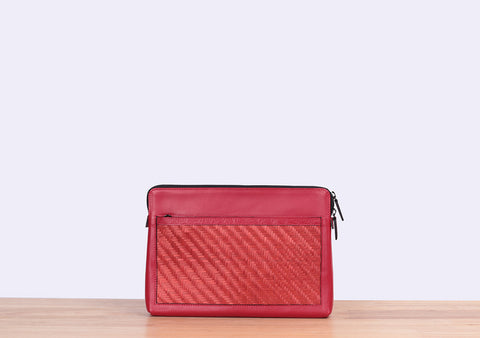 Bamboo Clutch (Red)
