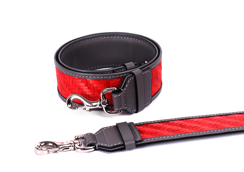 Bamboo Strap (Grey-Red)