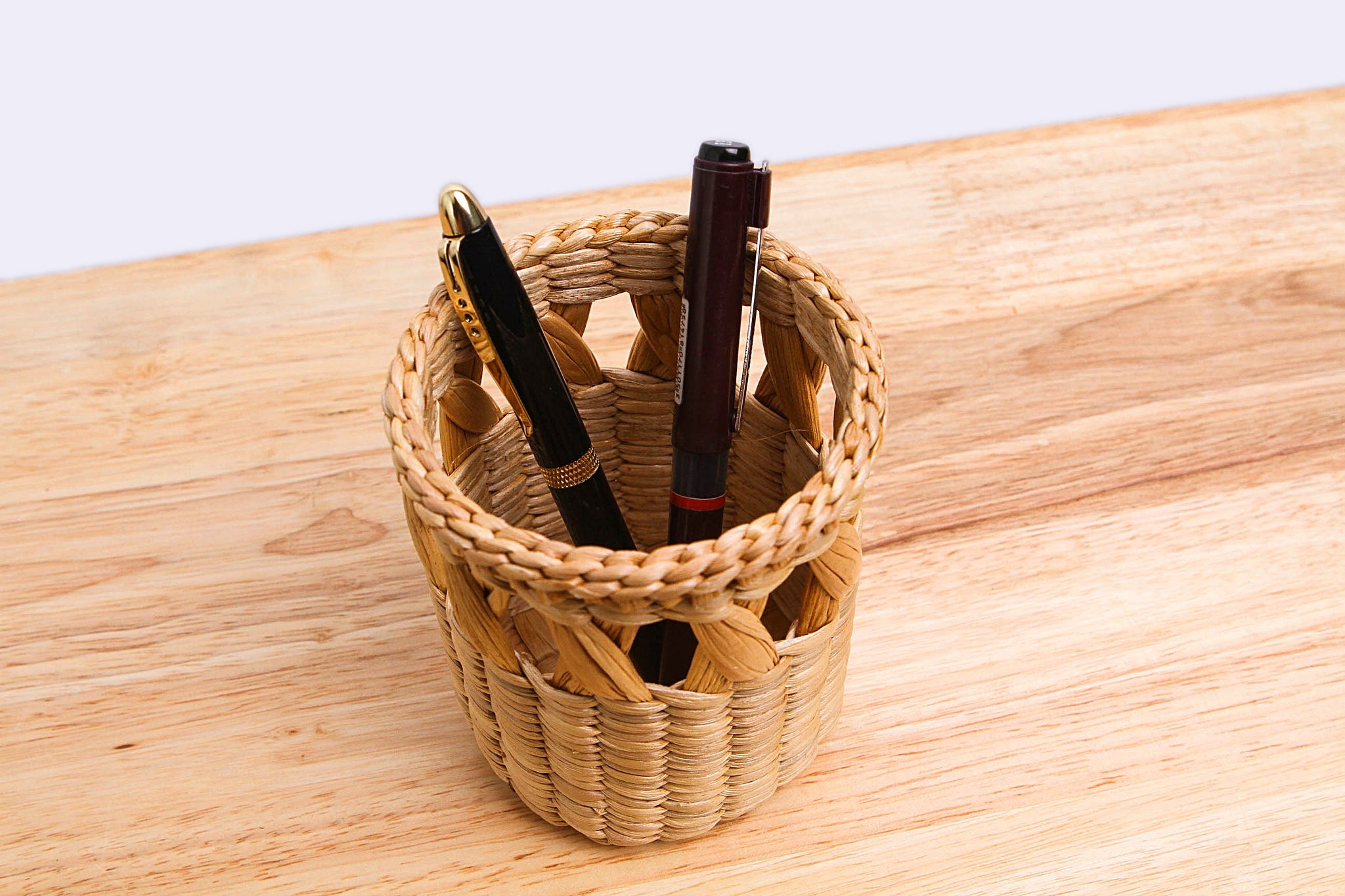 Natural straw wicker mini container (width-tall) – VTThai